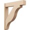 Ekena Millwork 7 1/2-in W x 36-in D x 40-in H Funston Block Rough Cedar Woodgrain TimberThane Outlooker, Primed Tan OUTUR075X36X40FST44RCPR - alternate 1